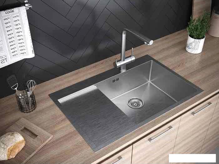 Кухонная мойка Paulmark Atlan R PM217851-BSR- фото4