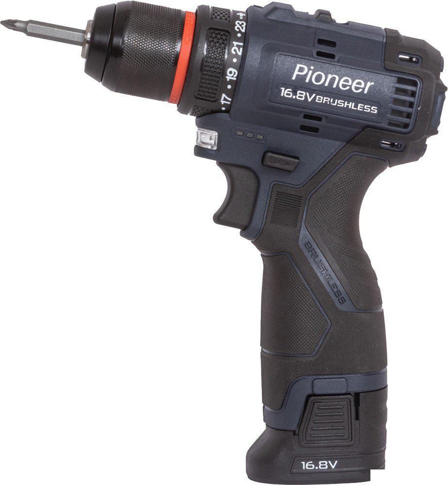 Дрель-шуруповерт Pioneer Tools CD-E1602BL-12C (с 2-мя АКБ, кейс)
