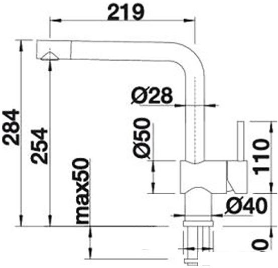 Смеситель Blanco Linus 517183 (стальной)- фото2