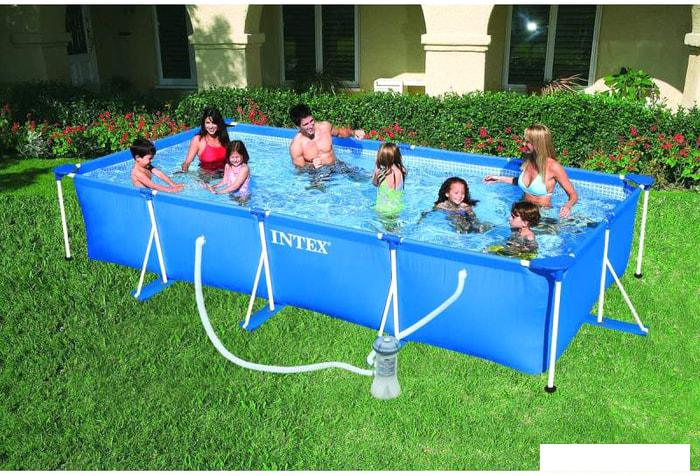 Каркасный бассейн Intex Rectangular Frame Pool 28274 (450x220x84)- фото2