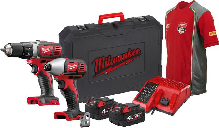 Milwaukee M18 BPP2D-402C 4933447126 (шуруповерт, винтоверт, 2 АКБ, кейс)- фото4