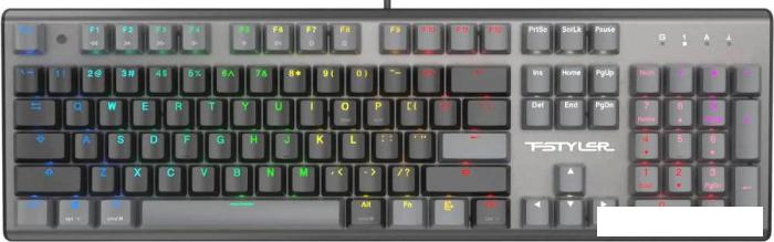 Клавиатура A4Tech Fstyler FS100 Neon (серый/черный)- фото