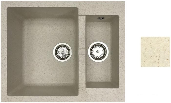 Кухонная мойка БелЭворс Duet (бежевый)- фото