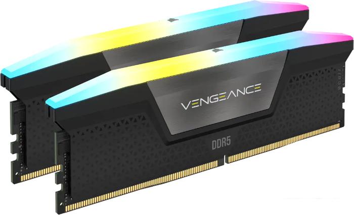 Оперативная память Corsair Vengeance RGB 2x16ГБ DDR5 5200 МГц CMH32GX5M2B5200C40- фото