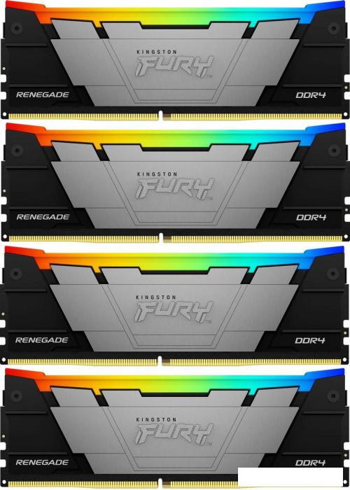 Оперативная память Kingston FURY Renegade RGB 4x32ГБ DDR4 3200 МГц KF432C16RB2AK4/128- фото3