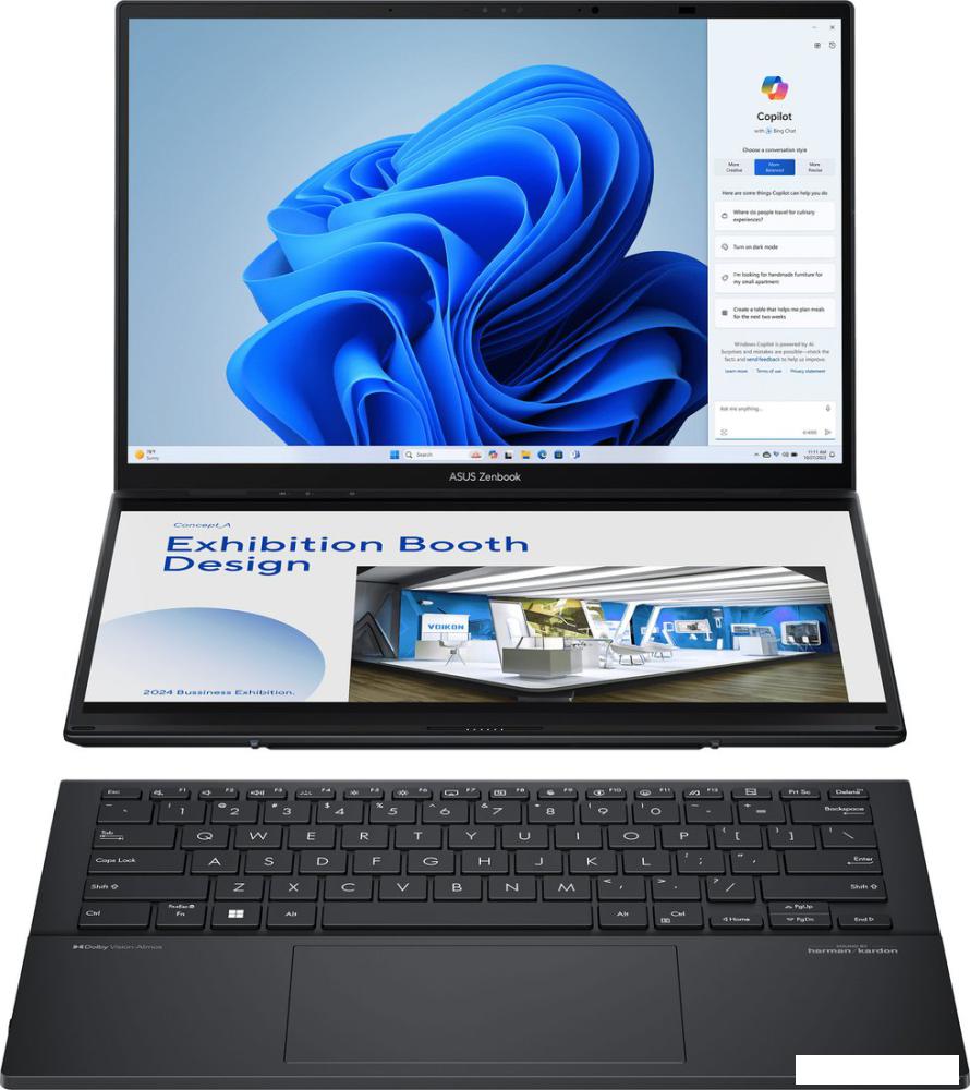 Рабочая станция ASUS Zenbook 14 Duo OLED UX8406CA-QL211X- фото