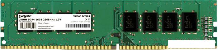 Оперативная память ExeGate 16GB DDR4 PC4-21300 EX283083RUS