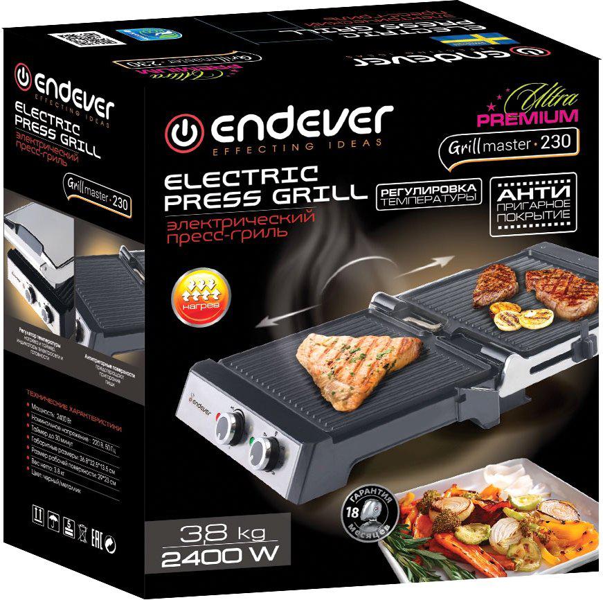Электрогриль Endever Grillmaster 230- фото4
