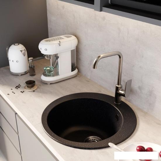 Кухонная мойка Mixline ML-GM13 551890 (черный)- фото4