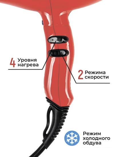 Фен ETI Hyper Power 4800 (красный)- фото3