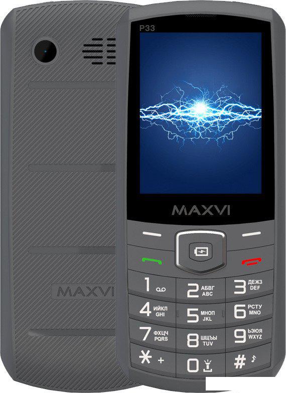 Телефон Maxvi P33 (серый)- фото