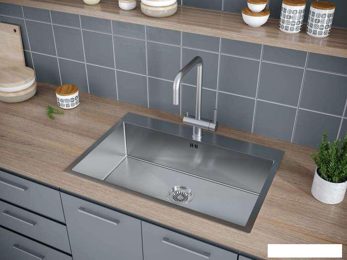 Кухонная мойка Paulmark PM217551-BS- фото3