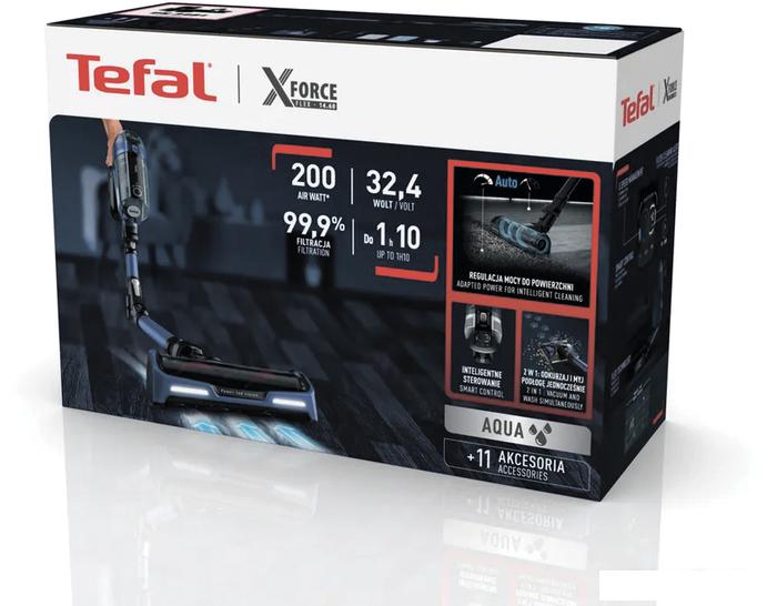 Вертикальный пылесос с влажной уборкой Tefal X-Force Flex 14.60 Aqua TY99C0WO- фото2