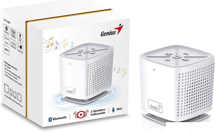 Беспроводная колонка Genius SP-925BT (белый)- фото3