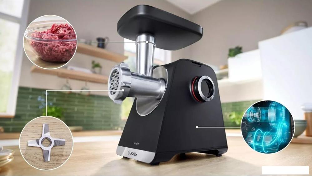 Мясорубка Bosch Serie 6 MFWS650B- фото4