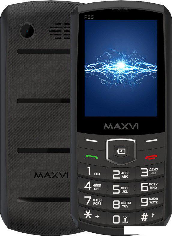 Телефон Maxvi P33 (черный)- фото