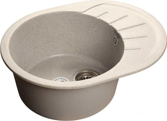 Кухонная мойка GranFest Rondo GF-R580L (серый)- фото