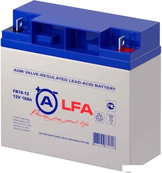 Аккумулятор для ИБП Alfa Battery FB18-12 (12V/18Ah)- фото2