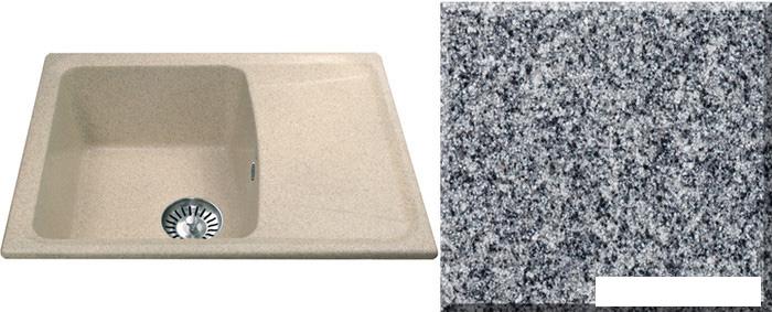 Кухонная мойка Ulgran U-201 (темно-серый)- фото