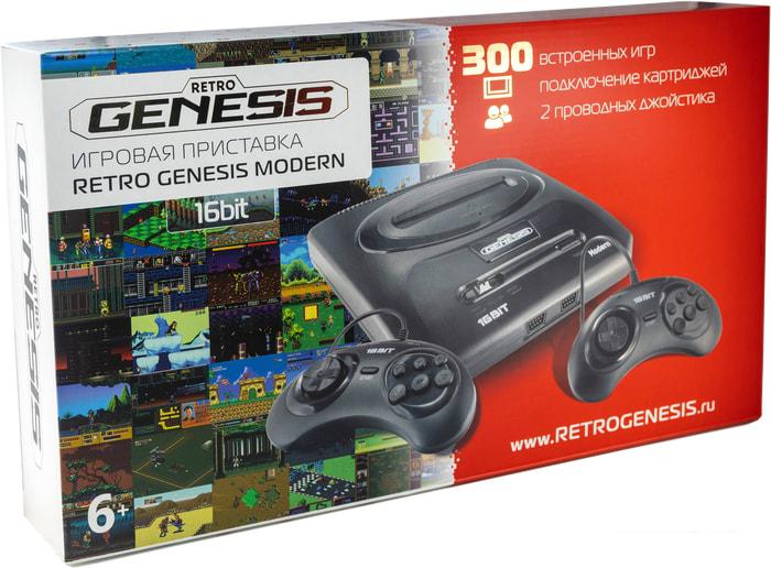 Игровая приставка Retro Genesis Modern (2 проводных геймпада, 300 игр)- фото