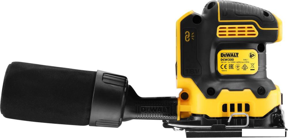 Виброшлифмашина DeWalt DCW200NT (без АКБ, кейс)- фото3