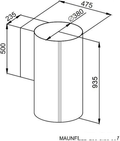 Кухонная вытяжка MAUNFELD Lee Side 397 (золотой)- фото2