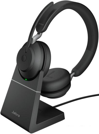 Наушники Jabra Evolve2 65 MS Stereo USB-A Desk (черный)- фото