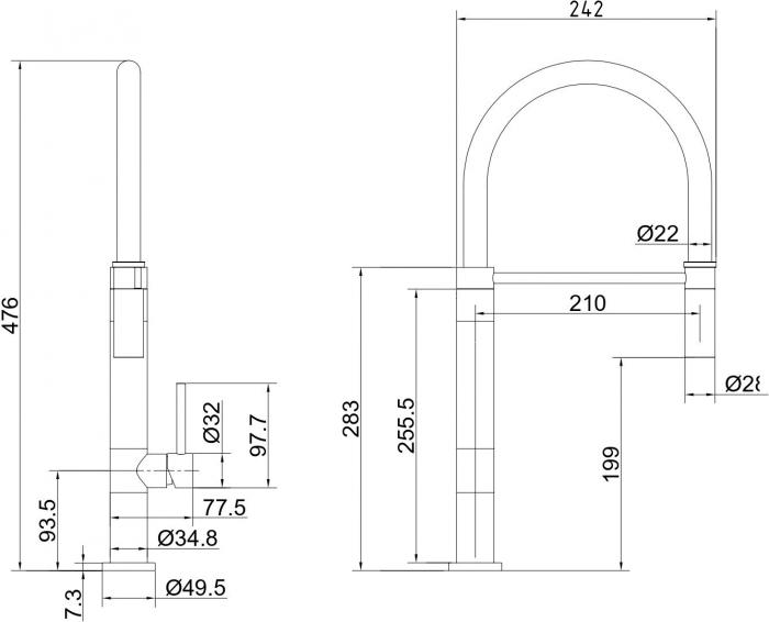 Смеситель Ekko E42305- фото2