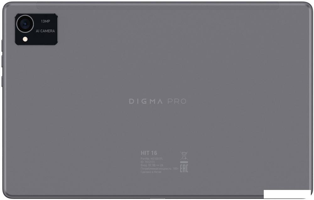 Планшет Digma Pro HIT 16 8GB/256GB (серый)- фото3