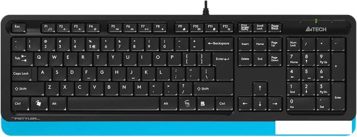 Клавиатура A4Tech Fstyler FK10 (черный/синий)- фото