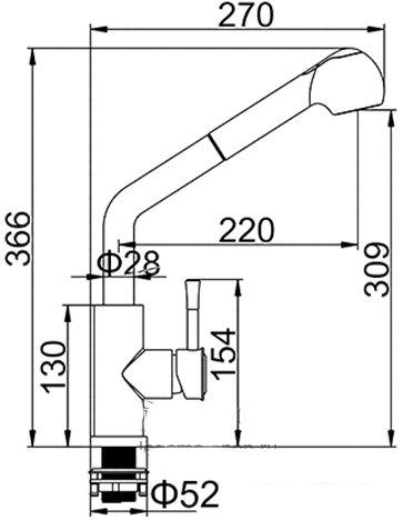 Смеситель Ledeme L76014- фото2
