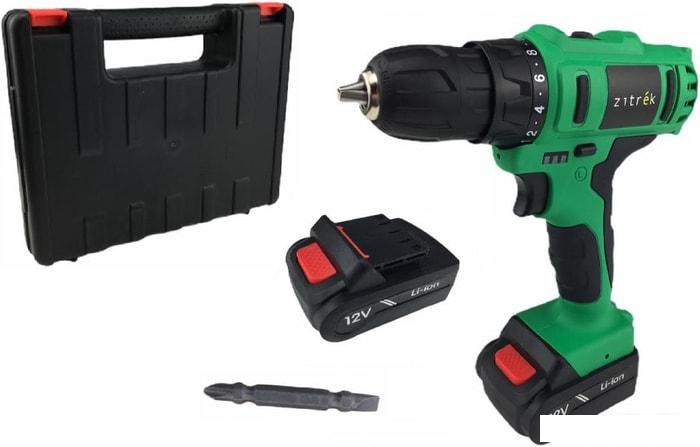 Дрель-шуруповерт Zitrek Greenpower 12-Li 063-4074 (с 2-мя АКБ, кейс)- фото