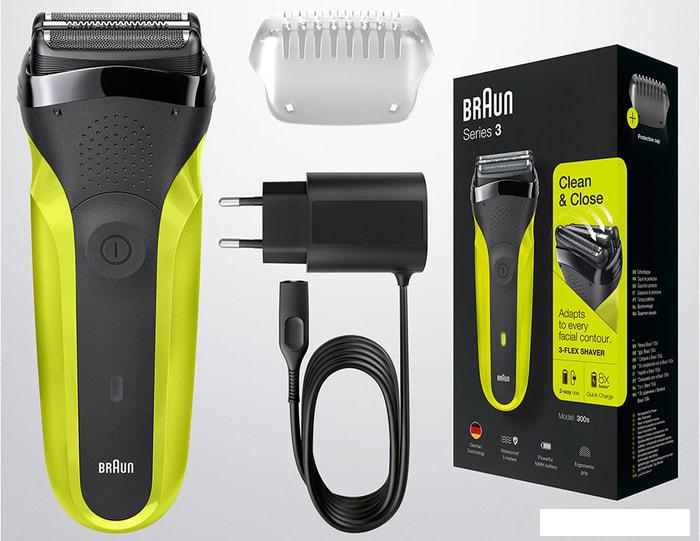 Электробритва Braun Series 3 300s (зеленый)- фото2