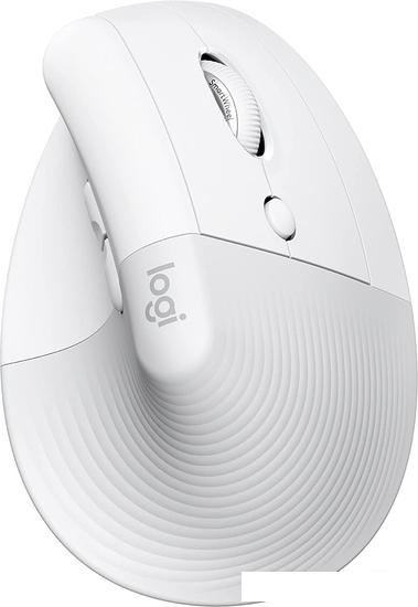 Вертикальная мышь Logitech Lift (белый)- фото