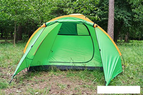 Треккинговая палатка Sundays Camp 4 (зеленый/желтый)- фото3