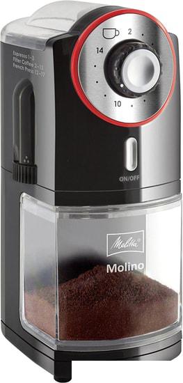 Кофемолка Melitta Molino (черный/красный)