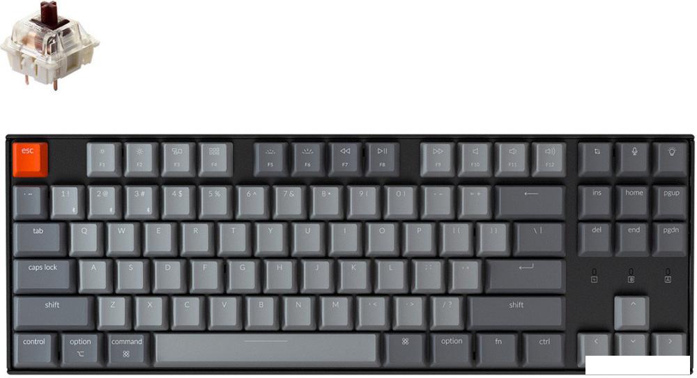Клавиатура Keychron K8-H3 RGB K8-H3-RU (Gateron G Pro Brown)- фото