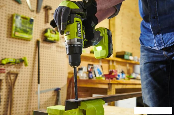 Ударная дрель-шуруповерт Ryobi RPD18-2C42S 5133005525 (с 2-мя АКБ 2 Ач+4 Ач, сумка)- фото3