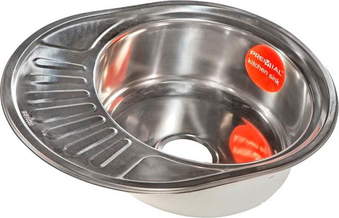 Кухонная мойка Premial PL 5745 (полированная, 0.8 мм)- фото
