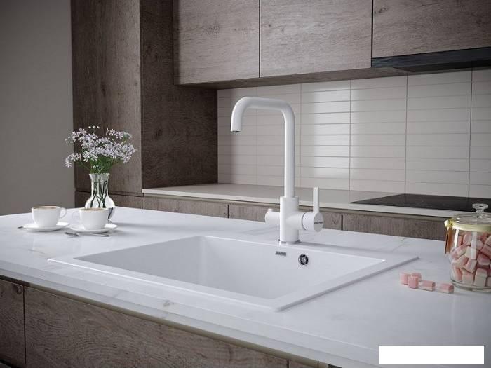 Смеситель Paulmark Logas Lo213021-331 (белый)- фото2