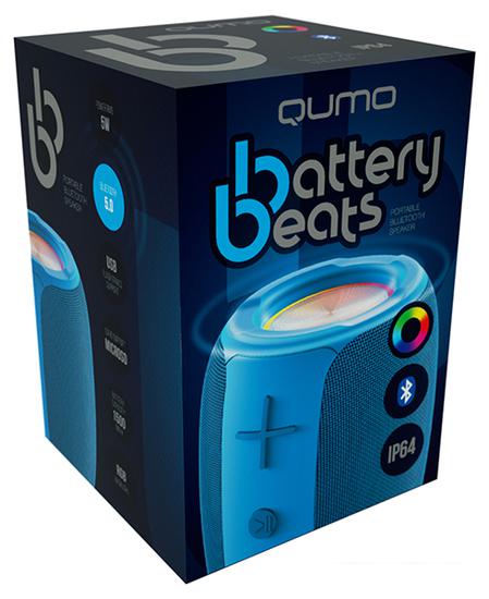 Беспроводная колонка QUMO BatteryBeats (синий)- фото3