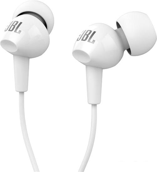 Наушники с микрофоном JBL C100SIU [JBLC100SIUWHT]- фото