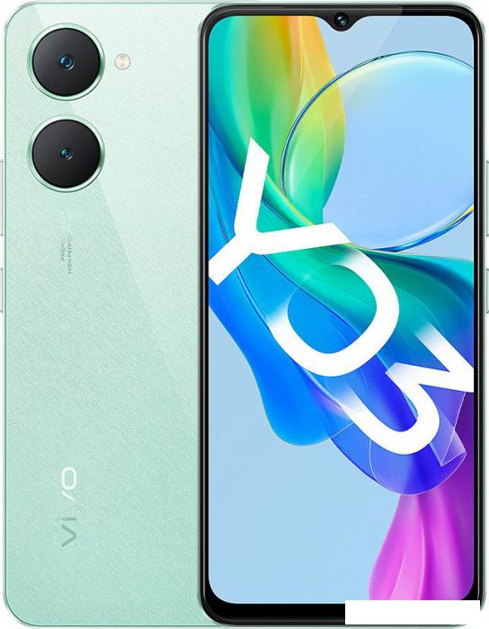 Смартфон Vivo Y03 4GB/128GB международная версия (мятный зеленый)- фото