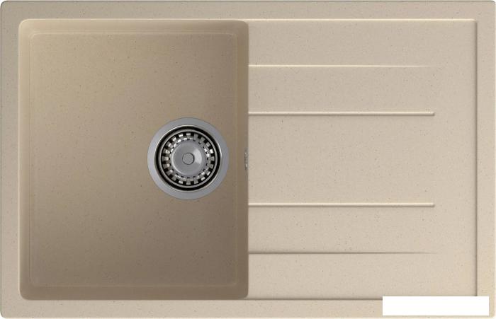 Кухонная мойка GranFest Quadro GF-Q780L (кашемир)- фото