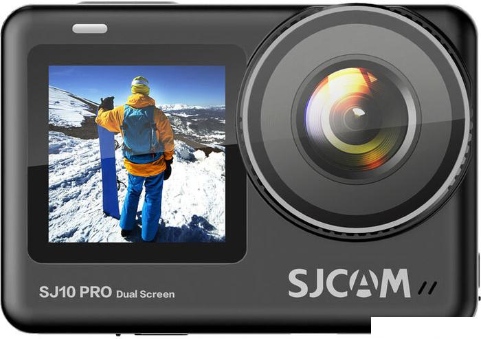 Экшен-камера SJCAM SJ10 Pro Dual Screen (черный)- фото