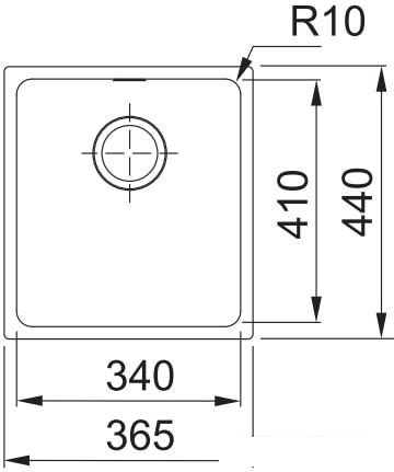 Кухонная мойка Franke Sirius SID 110-34 (серый)