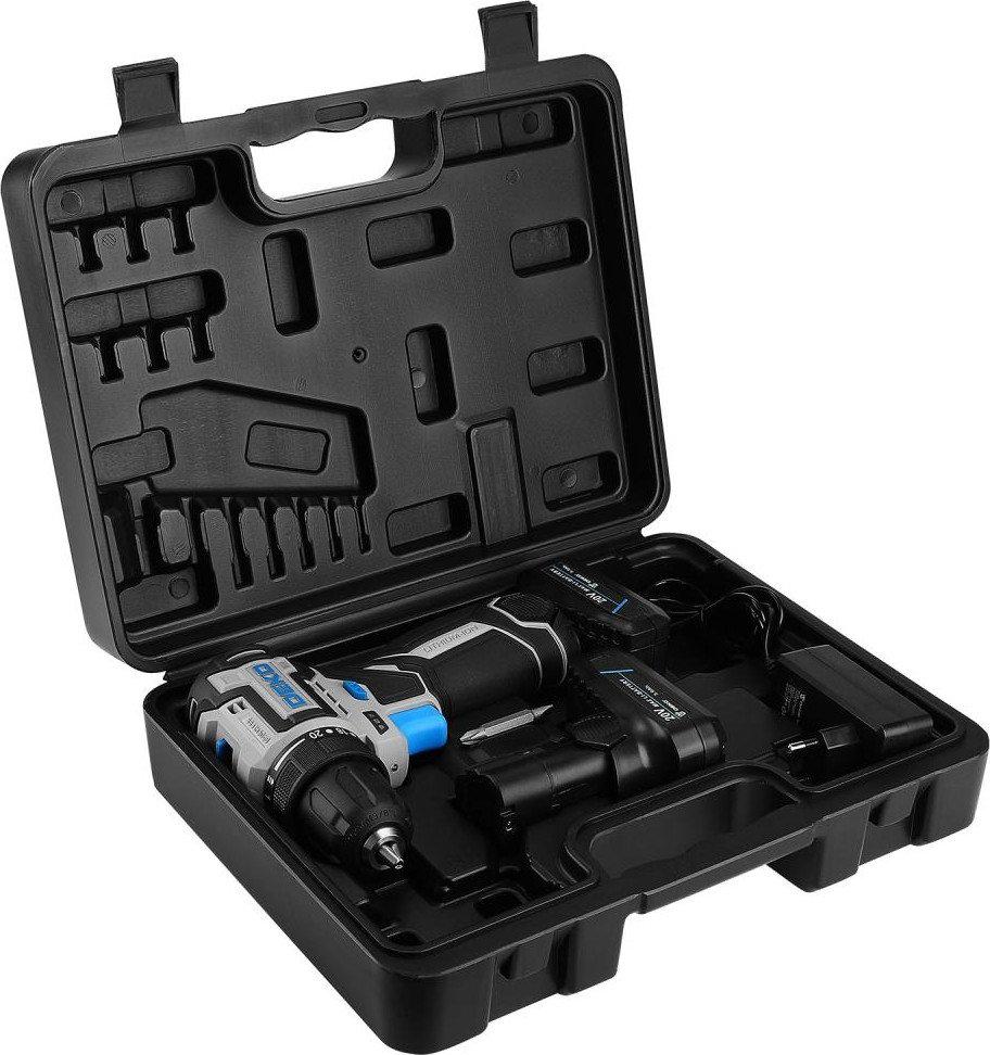 Дрель-шуруповерт Deko Loner 20V PRO 085-1010 (с 2-мя АКБ, кейс)- фото4