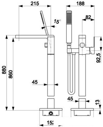 Смеситель Armatura Logon 5135-510-81- фото2