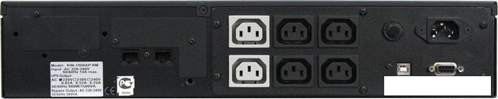 Источник бесперебойного питания Powercom King Pro RM KIN-1200AP LCD RM- фото2