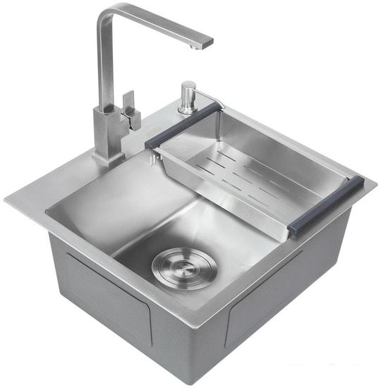 Кухонная мойка Avina HM5045 (нержавеющая сталь)- фото4